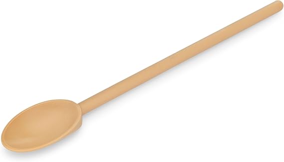 Matfer Bourgeat Exoglass High Temperature Cooking Spoon, Tan, 15"