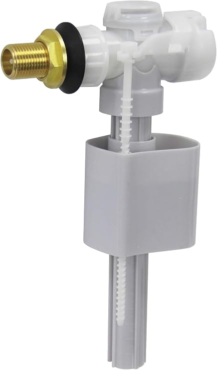 VeeBath Toilet Inlet Valve Side Entry, Inlet Float Valve 1/2 inch- Brass Shank