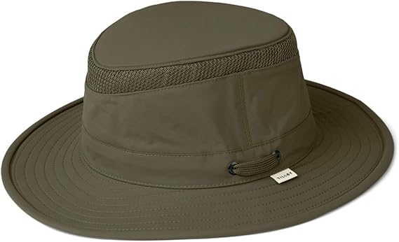 Tilley Womens Ltm5 Airflo Medium Brim Recycled Sun Hat, Olive, 7.75 US