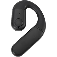 Bluetooth Headset, Wireless Bluetooth Earpiece, Bone Conduction Single Ear Earphone with Noise Canceling Microphone and Dynamic Speaker