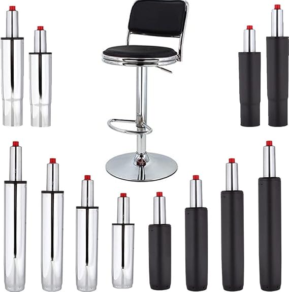 Gas Spring Office Chair for Office Chair, Length 432 to 692 mm, Sturdy Gas Spring, Maximum Load 200 kg, Gas Pressure Damper for Swivel Chair
