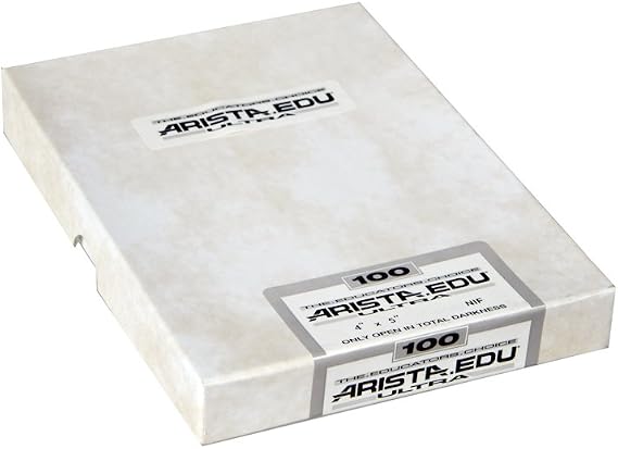 Arista EDU Ultra 100 ISO Black & White Film, 2.25x3.25, 50 Sheets