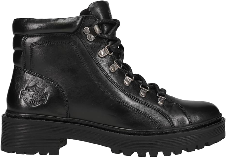 Harley-Davidson Women's Dalwood 4.75-Inch Black Motorcycle Boots, D84743