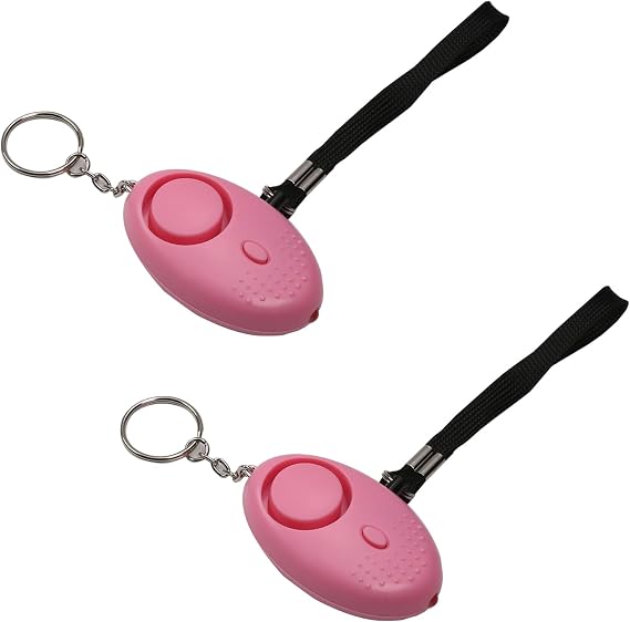 Aicosineg 130DB Personal Security Alarm Keychain with LED Lights, Safe Sound Personal Alarm for Women, Men, Children, Elderly - Red