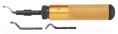 90087 Classic Heavy Deburring Tool Kit E with Aluminum Handle A (4 Pieces)
