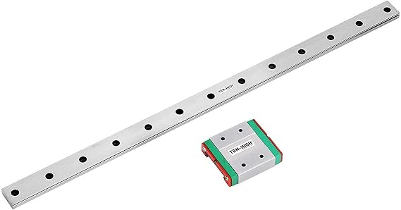 TEN-HIGH MGN7/MGN9/MGN12/MGN15/MGW7/MGW9/MGW12/MGW15 Miniature Linear Guide Rail with C Slide Piece for CNC Machine