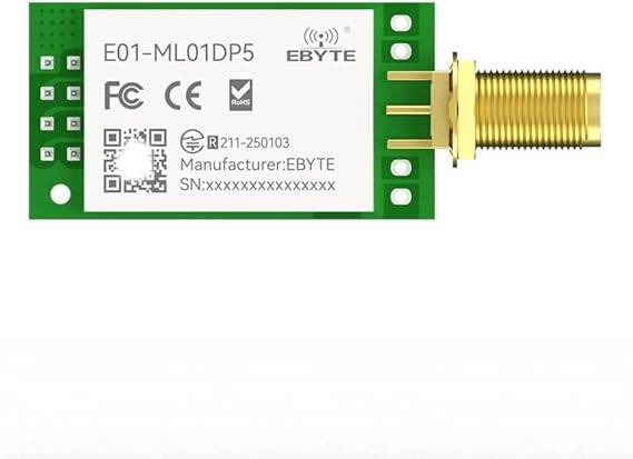 2.4GHz Wireless Module nRF24L01+PA+LNA RF Module Long Range 2500m 100mW SPI DIP SMA-K Antenna With FCC、CE、RoHS E01-ML01DP5