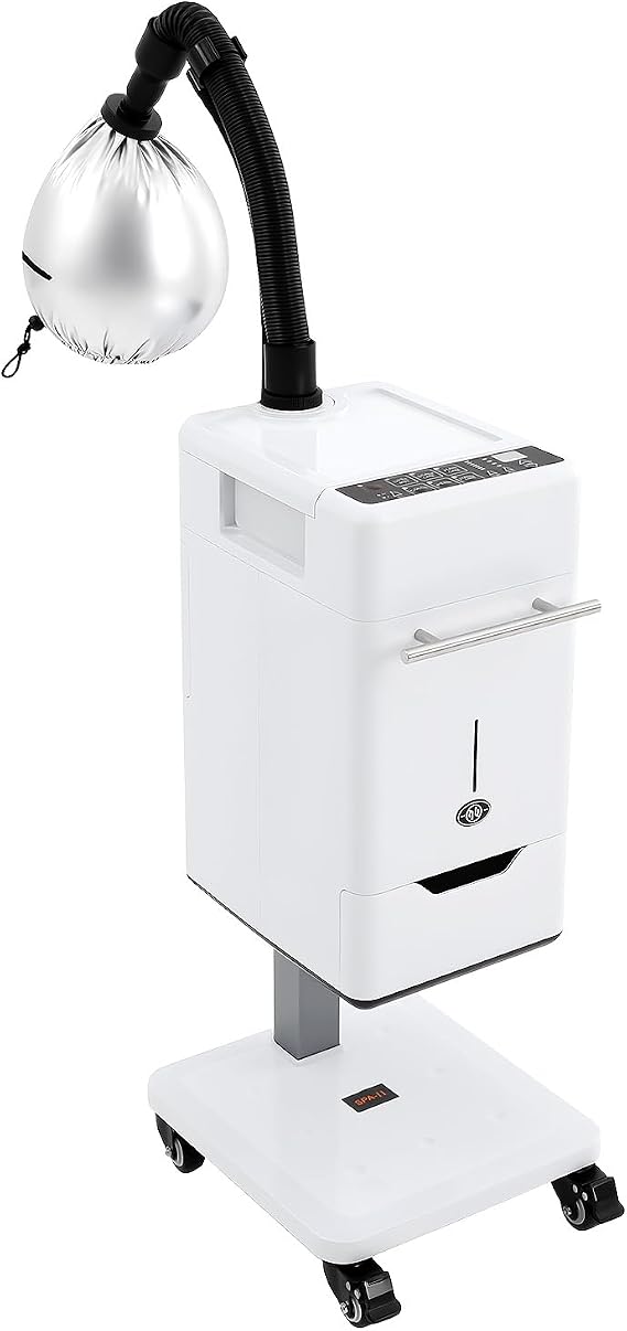 Professional Nano Hair Steamer Anion Hair Color Processor Beauty Salon, Multifunctional Anion Hair Dyeing Machine Oil Machine, Vertical Nano Hair Steamer with Wheels 110V 500W