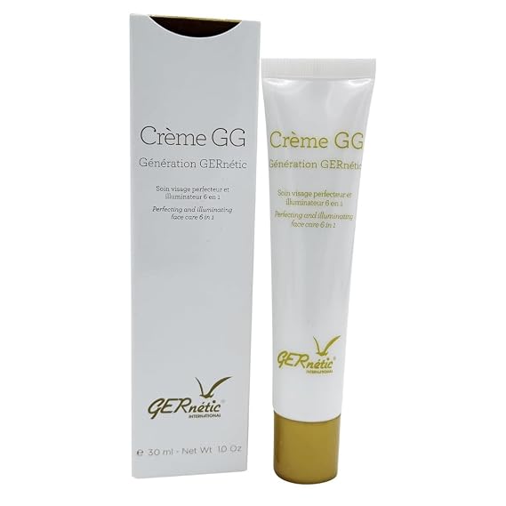 Gernetic GG Cream - 6-in-1 Perfecting Tinted Moisturizer with Peptides, Restorative Formula, UV Protection, 30ml/1oz