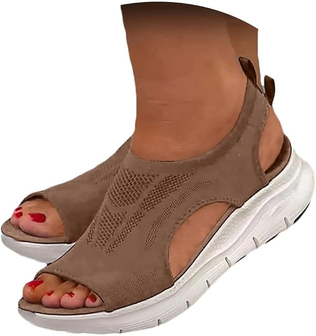 Women's Breathable Orthopedic Sandals 2025,Soft Mat Diabetic Sandals,Summer Comfortable Walking Tennis Shoes Sandals Arch Support Wide Fit Plantar Fasciitis Sport Summer Dressy Shoes for Wome