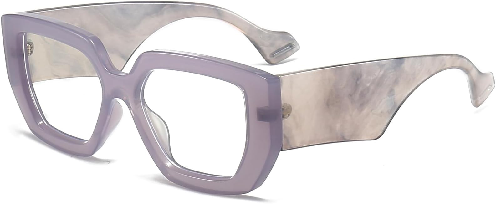 AIEYEZO Thick Frame Blue Light Glasses Men Women, Fashion Square Computer Eyeglass Anti Eyestrain & Prevent Headache