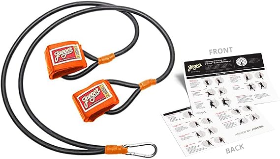 Jaeger J-Bands Resistance Bands for Pitchers. Baseball & Softball Pitching Trainer and Arm Trainer. Pitching Bands for Throwing. Training Equipment with Laminated Instruction Sheet