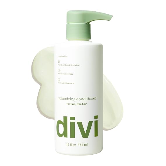 divi Volumizing Conditioner for Fine, Thin Hair with Rice Protein | 12 fl oz