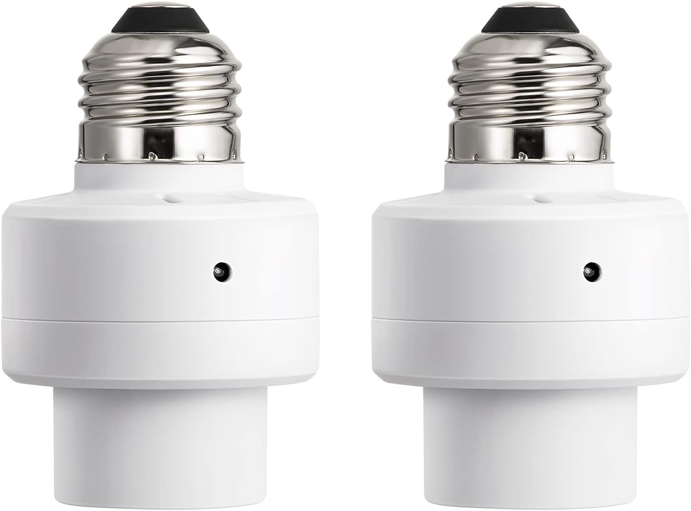 DEWENWILS Dusk to Dawn Light Bulb Sockets, E26 Light Sensor Socket with Timer, Light Socket IndoorOutdoor for Porch Garage Garden Patio Waterpoof Lights, 2 Pack, ETL Listed