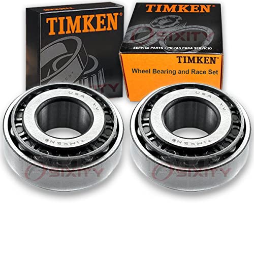 2 pc Timken Front Outer Wheel Bearing and Race Sets Compatible with Chevrolet Corvette 1969-1982