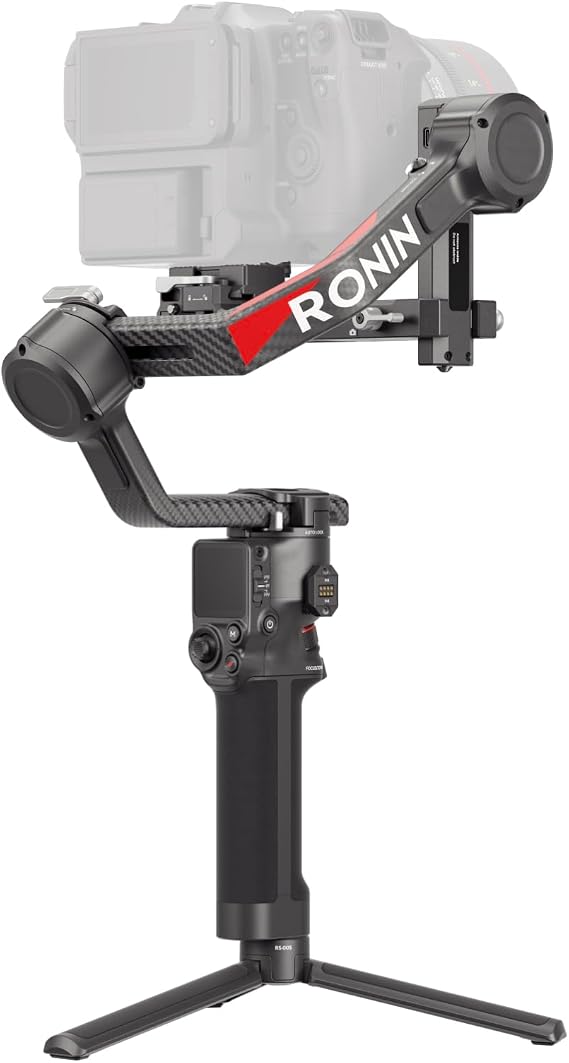 DJI RS 4 Pro, 3-Axis Gimbal stabilizer for for DSLR & Cinema Camera Stabilizer Canon/Sony/Panasonic/Nikon/Fujifilm, 2nd-Gen Native Vertical Shooting, 4.5kg (10lbs) Payload, Camera Gimbal | 4.5kg Payload, 2nd-Gen Native Vertical Shooting, Dual Focus & Zoom Motors