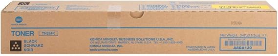 OEM Konica Minolta TN324K (A8DA130) Toner CTG, Black, 28K Yield