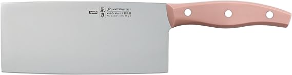 Chinese Vegetable Cleaver, MATTSTONE HILL 7 Inch Chinese Chef's Knife, Vegetable Cleaver, German Steel, Triple Rivet Handle