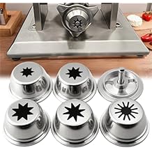 5 Piece Spanish Churro Maker Filling Nozzles Attachment Hollow Stainless Steel Molds Replacement Parts for Churro Machine