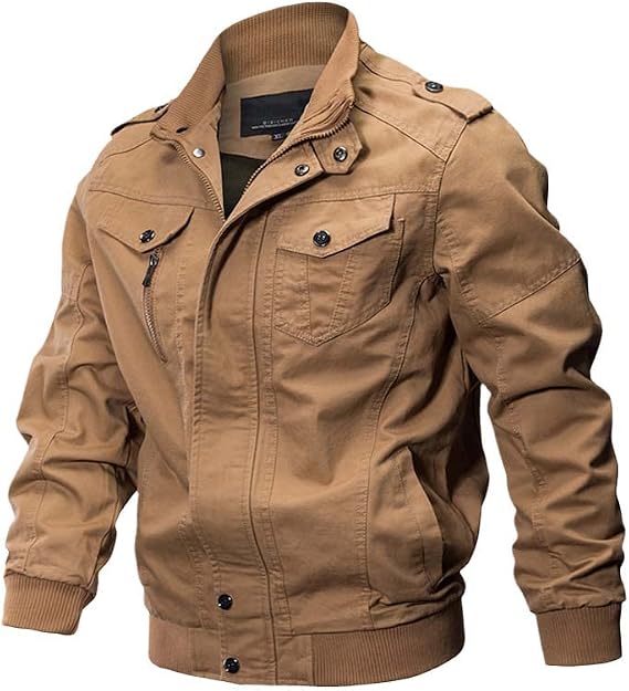 Military Bomber Jacket Men Casual Cotton Mens Jackets & Coats Army Men's Slim Fit Pilot Jackets