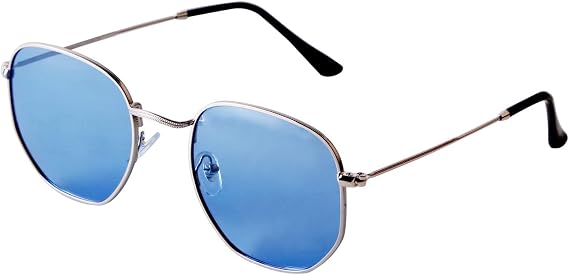 GIFIORE Polarized Hexagon Sunglasses for Women Men Polygon Small Square Sun Glasses UV400 Protection Metal Frame