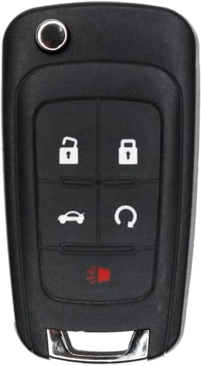 Replacement Flip Key Fob for Cruze, Equinox, Camaro, Malibu, Sonic, Impala, Buick Lacrosse, Regal, Verano, Encore, Allure, GMC Terrain 2010-2021, Keyless Entry Remote Control 13504199