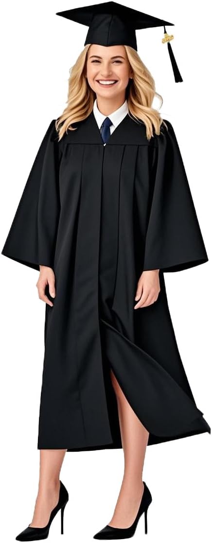 GradPlaza Graduation Cap and Gown Set with 2026 Tassel Adult Matte Outfit