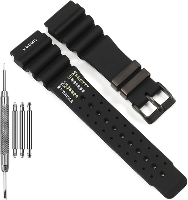 Watchband Compatible With Citizen Promaster Aqualand Duplex Replacement Band for Prospex Diver Strap Men's Sports Waterproof Silicone Bracelet 24mm