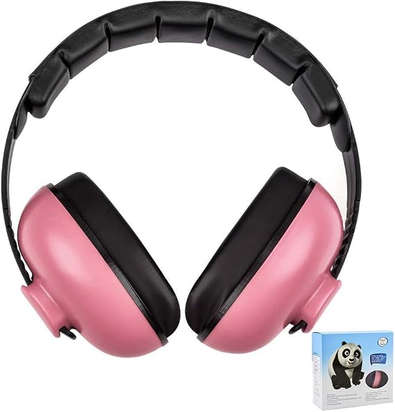 Solar-Power Baby Noise Cancelling Headphones, Ear Protection Earmuffs for 0-3 Years Kids