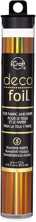 Deco Foil 6"X12" PRNC, Peach Princess