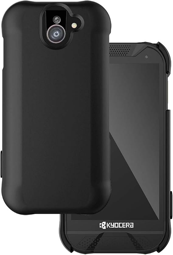 Case Compatible with Kyocera DuraForce Pro 2 Phone Models E6910 (Verizon) and E6920 (AT&T, FirstNet), Durable Slim Smooth Hard Cover Case (Black)