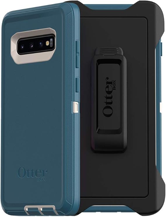 OtterBox Defender Series SCREENLESS Case Case for Galaxy S10+ Big SUR (Pale Beige/Corsair)