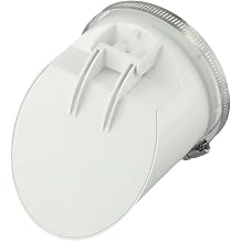 Anti-Odor Valve PVC Drain Pipe Cover Filter Insect-Proof Floor Drain for Outdoor Drainage Balcony Garden External Exhaust Pipe Ends Rainwater Pipe Cap Multiple Sizes(110mm)