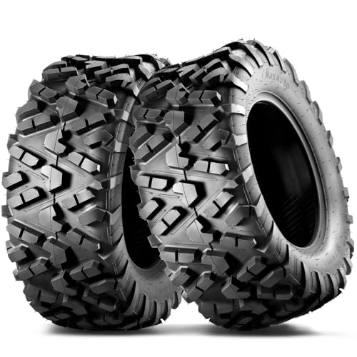 MaxAuto 2-Pack 27x11-14 UTV Rear Tires - All-Terrain Mud & Sand Off-Road Performance, 6-Ply Tubeless Construction for Durability & Traction