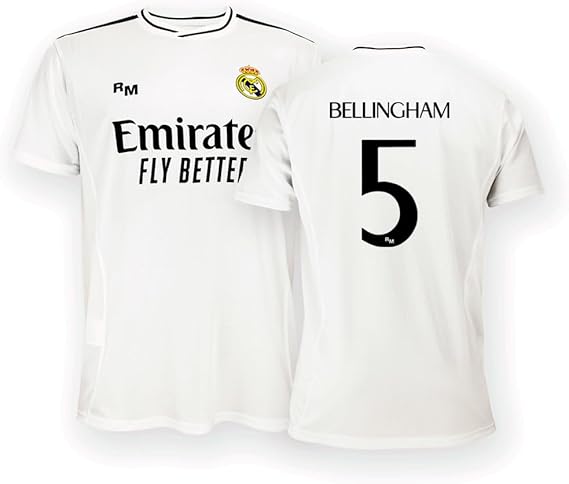 Real Madrid Home Shirt, Kit Season 24/25, Replica Jersey with Official License