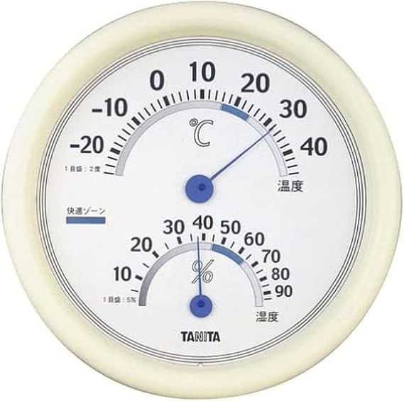 Tanita TT-513 WH Thermometer, Humidity, Analog, White