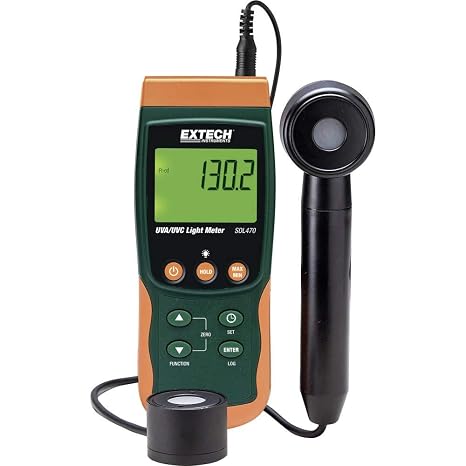 Extech SDL470 UVA/UVC Light Meter, SD Card Datalogger