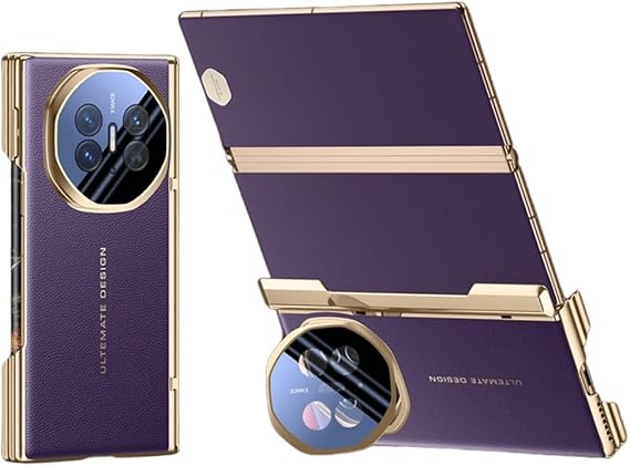 Leather Case for Huawei Mate XTS, Shock and Drop Resistant, Lens and Hinge Protection, StandSlimFitSoft Feel Premium Phone Cover for Huawei Mate XT (Purple,for Mate XT)