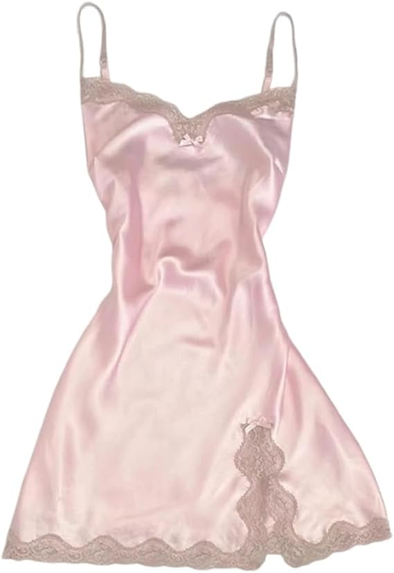 Cute Bow Front Tops Y2k Summer Coquette Fairy Grunge Clothes Spaghetti Strap Lace Camisole Tops Women