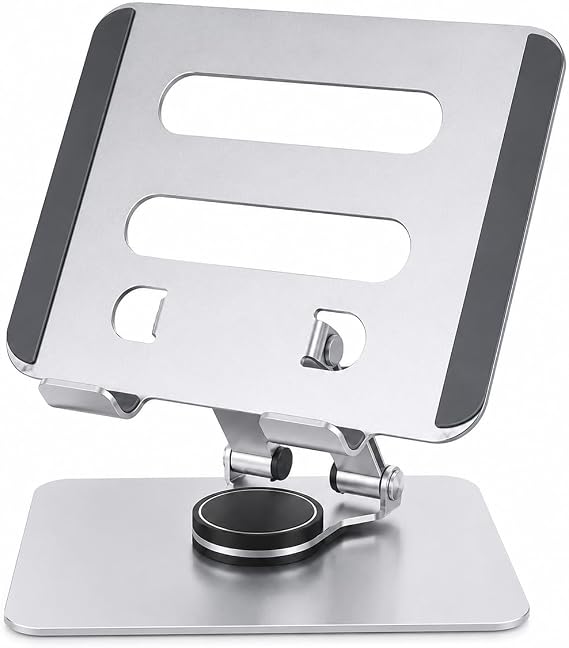 ROBEVE Tablet Standı 360 Derece Dönebilen Tablet Stand Katlanabilir Metal Tablet Tutucu Standı Tablet ve Telefon Tutucu Stant Tablet Tutucu Metal (N03 - Gri)