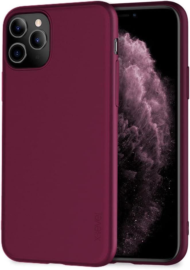 X-level for iPhone 11 Pro Max Case,Slim Fit Soft TPU Matte Surface Ultra-Thin Phone Case Lightweight Full Protective Back Cover Case for Women Compatible Apple iPhone 11 Pro Max 6.5 2019 Release