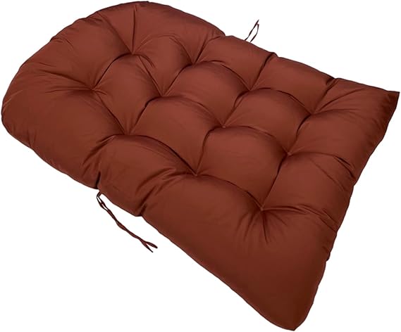 LiveGo Waterproof Egg Chair Cushion,Detachable Hanging Hammock Swing Chair Cushion, Soft Hanging Egg Chair Back Cushions Pads, for Indoor and Outdoor Garden Offices(Coffee)