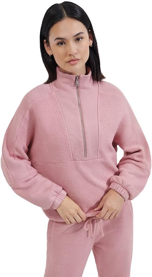 UGG Women's Elana Mixed Half Zip Sweatshirt
