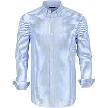 Men's Button Down Shirts Plaid Long Sleeve Dress Shirts Regular-Fit Casual Shirt