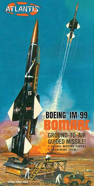 Boeing IM-99 Bomarc Ground-to-Air Guided Missile with Launch Platform 1/56 Scale Model Kit