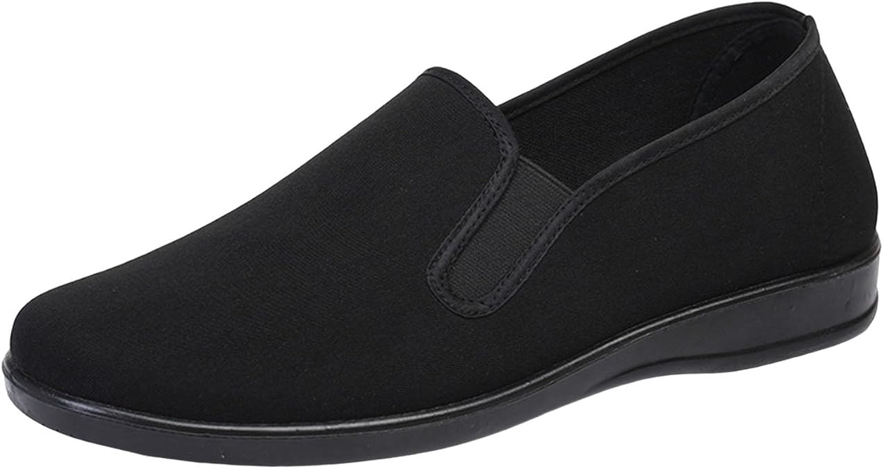 Men Fashion Round Toe Soft Bottom Lightweight Work Shoes Breathable Comfortable Flat Bottom Casual Formal Shoes for Men
