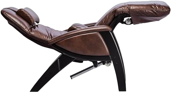 Svago ZGR Plus SV-395 Dual Power Infinite Position Zero Anti Gravity Recliner Chair with Heat and Massage - Chestnut Faux Leather