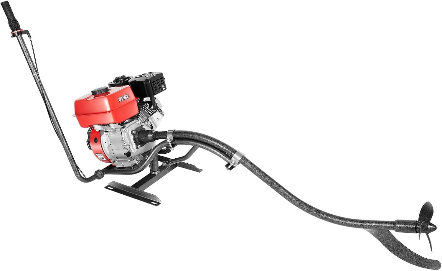 PERFERATE 7.5HP 4 Stroke Outboard Motor Kit 212CC Mud Motor Kit with Air-Cooled System & TCI Ignition Single Cylinder Tiller Control Heavy-Duty Shallow Water Boat Engine for Kayak