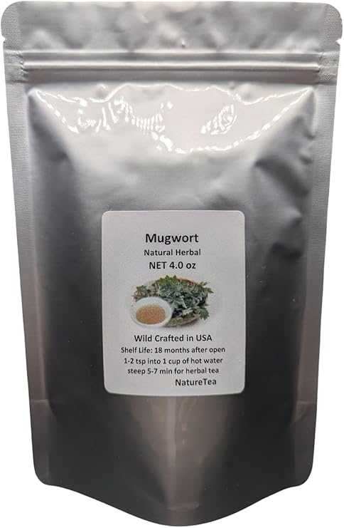 Mugwort - Dried Artemisia vulgaris Loose Leaf C/S by Nature Tea (4 oz)