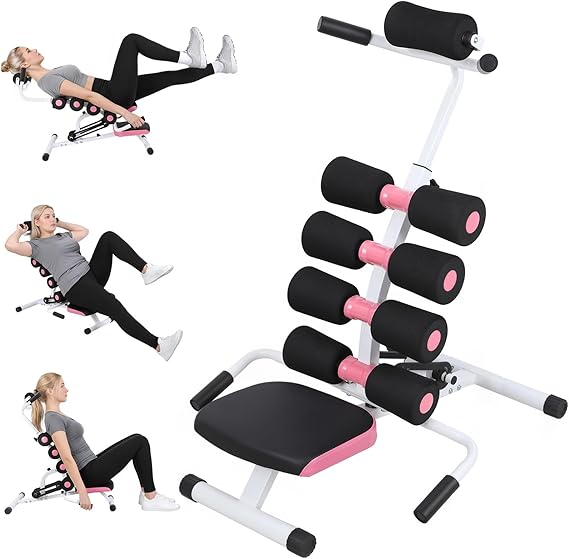 Mini Inversion Table for Back Pain Relief, 350lbs Capacity Portable Foldable Back Stretcher with Adjustable Support, Lumbar Decompression Equipment for Home Gym, Spine Realignment Yoga STO